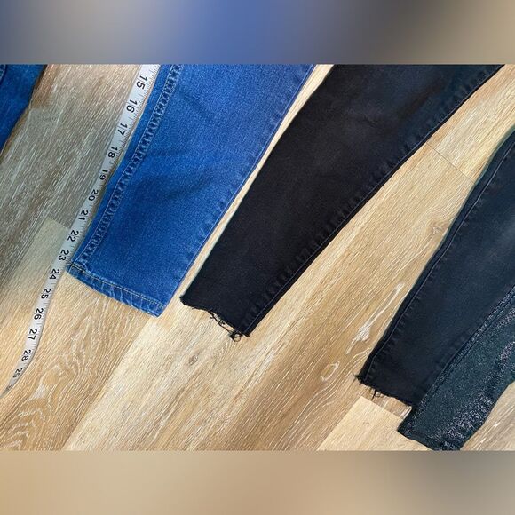 Girls Bundle of 4 Pull-On skinny jeans jegging school uniform pants 10 - Picture 7 of 13